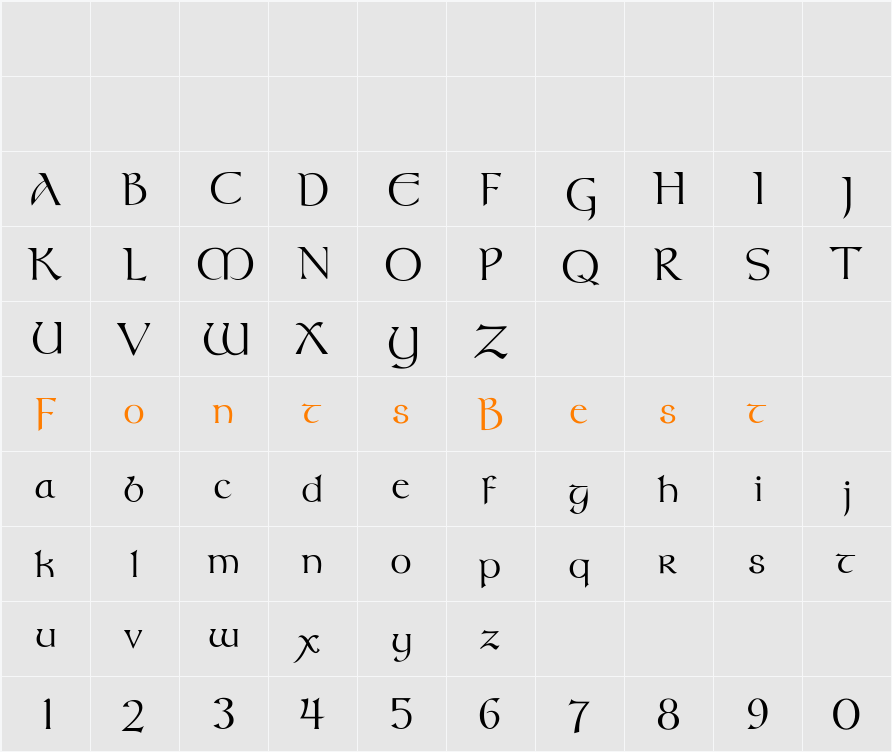 MeathFLF Character Map
