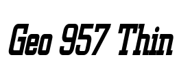 Geo 957 Thin