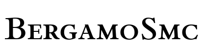 BergamoSmc Font Image