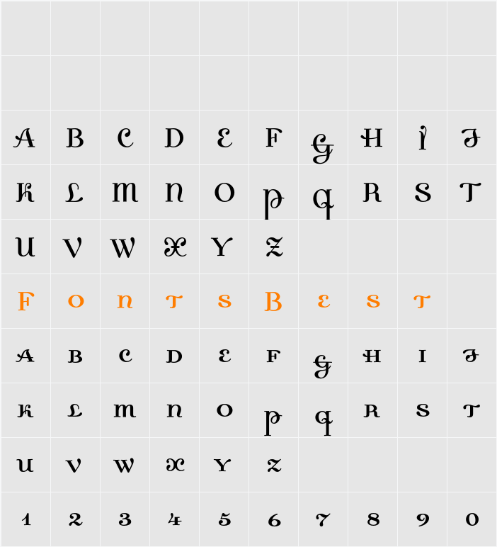 Dalliance Character Map