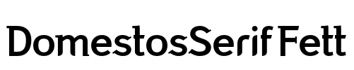 DomestosSerif Fett Font Image