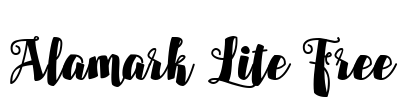 Alamark Lite Free Font Image