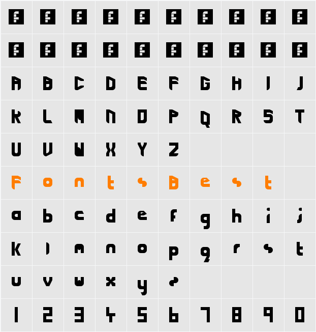 Cutting Edge - Lightspeed2 Character Map