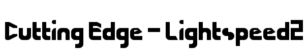 Cutting Edge - Lightspeed2 Font Image
