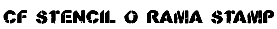 CF Stencil O Rama Stamp