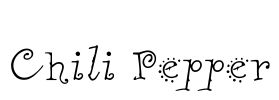 Chili Pepper Font Image