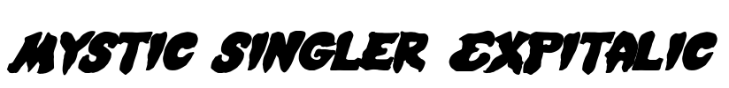 Mystic Singler ExpItalic Font Image