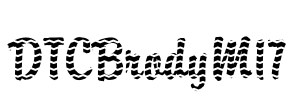 DTCBrodyM17 Font Image