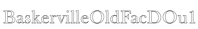 BaskervilleOldFacDOu1 Font Image