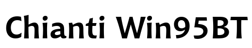 Chianti Win95BT Font Image