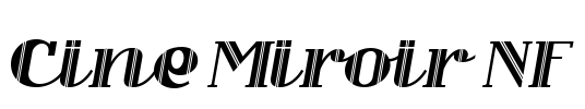 Cine Miroir NF Font Image
