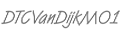 DTCVanDijkM01 Font Image
