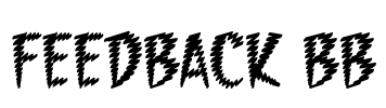 Feedback BB Font Image