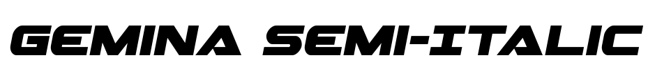 Gemina Semi-Italic