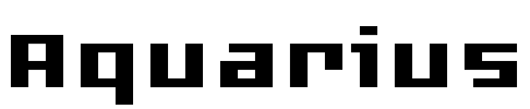 Aquarius Font Image