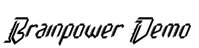 Brainpower Demo Font Image