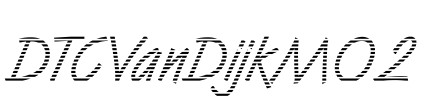 DTCVanDijkM02 Font Image