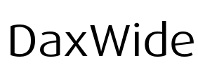 DaxWide Font Image