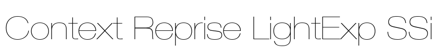 Context Reprise LightExp SSi Font Image