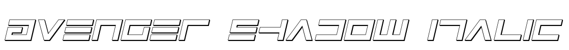 Avenger Shadow Italic