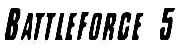 Battleforce 5 Font Image