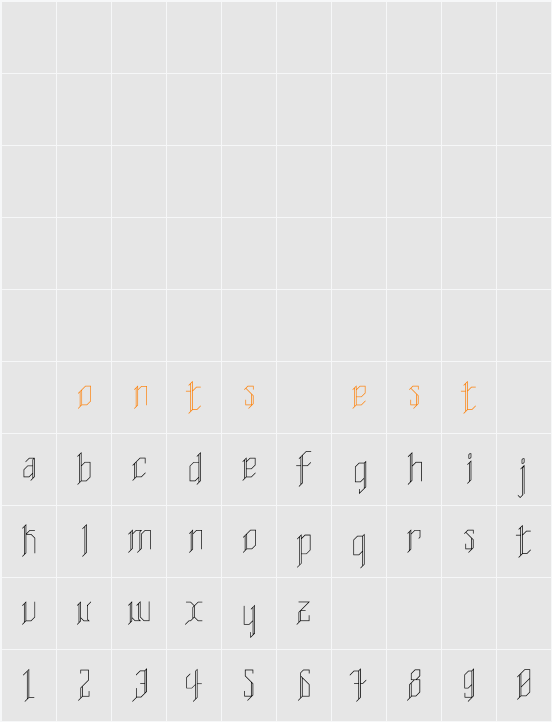 CutOff Character Map