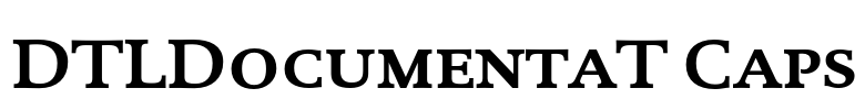DTLDocumentaT Caps Font Image