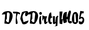 DTCDirtyM05 Font Image