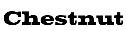 Chestnut Font Image
