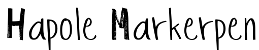 Hapole Markerpen Font Image