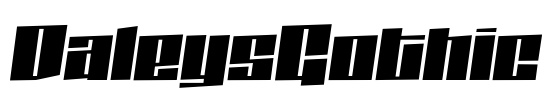 DaleysGothic Font Image