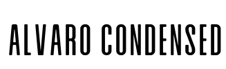 Alvaro Condensed Font Image