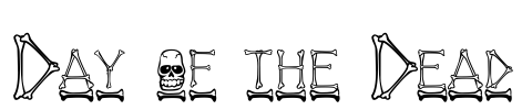 Day of the Dead Font Image