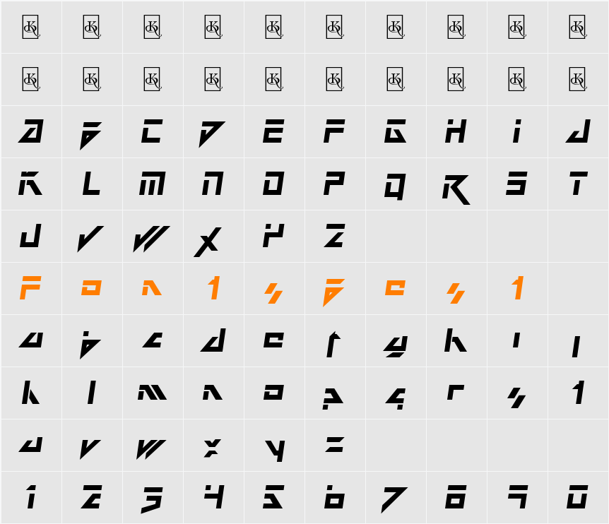 Dark Future Character Map