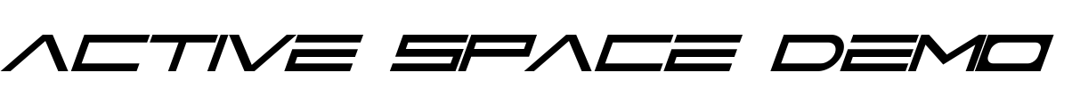 Active Space Demo Font Image