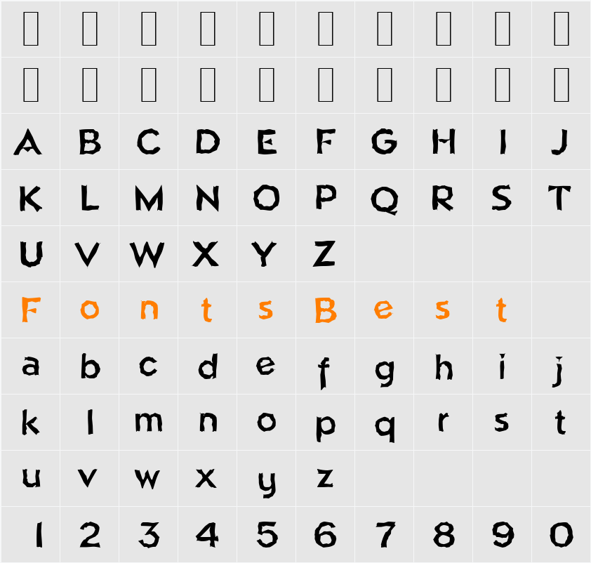 NapoliRandom Character Map