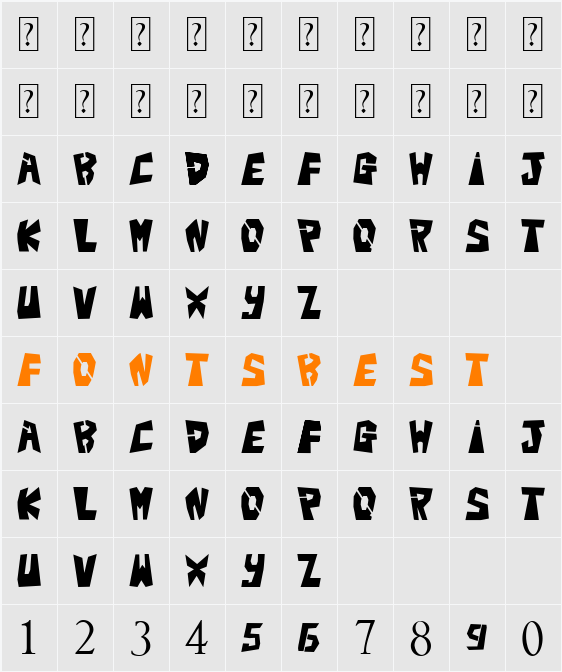 BigTeezSq Character Map