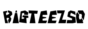 BigTeezSq Font Image