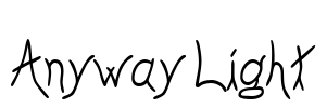 Anyway Light Font Image