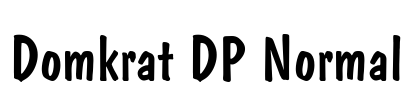 Domkrat DP Normal Font Image