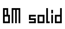 BM solid Font Image