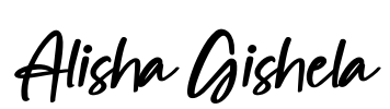 Alisha Gishela Font Image