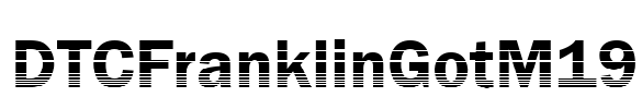 DTCFranklinGotM19 Font Image