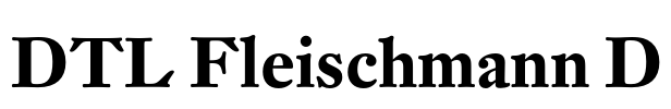 DTL Fleischmann D Font Image