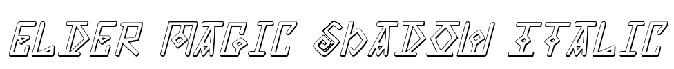 Elder Magic Shadow Italic