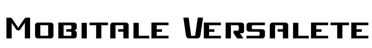 Mobitale Versalete Font Image