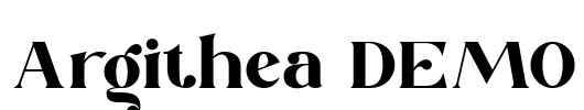 Argithea DEMO Font Image