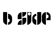 B SIDE Font Image