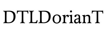 DTLDorianT Font Image