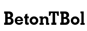 BetonTBol Font Image